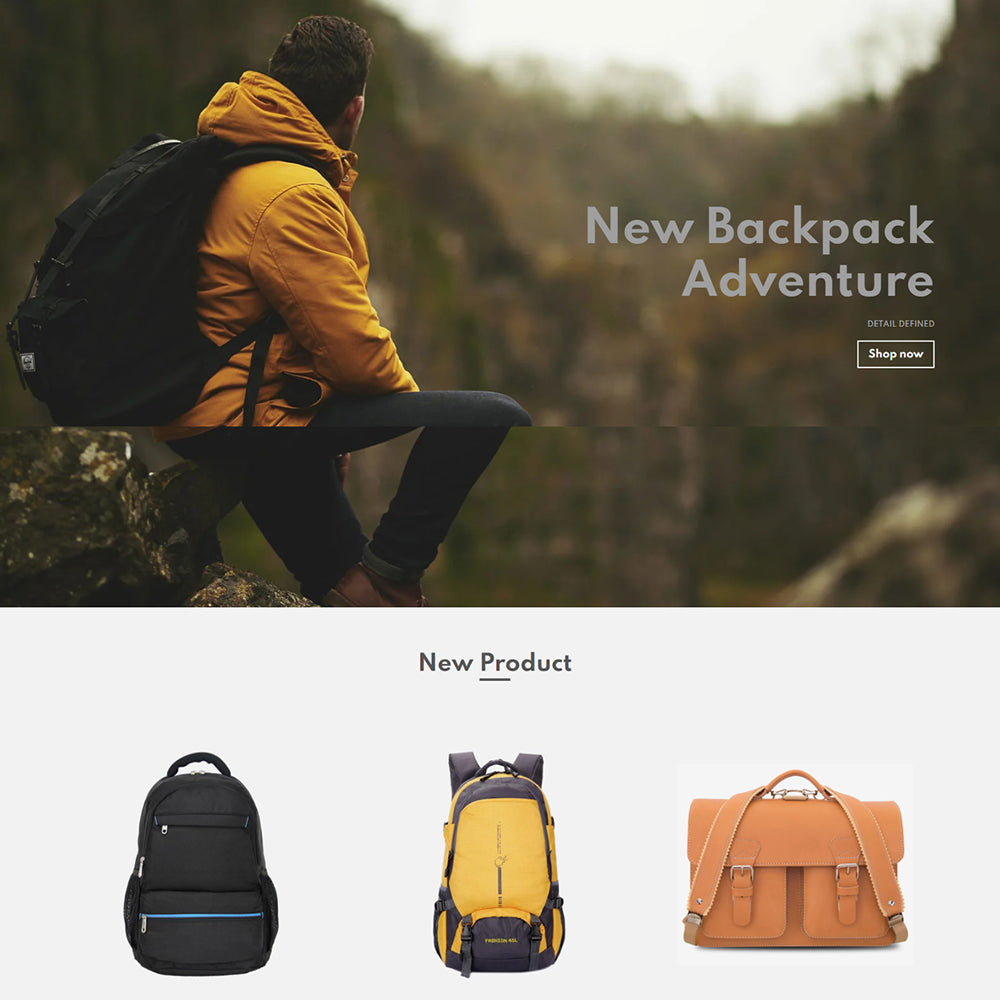 Bags And Backpack Modern Shopify Theme