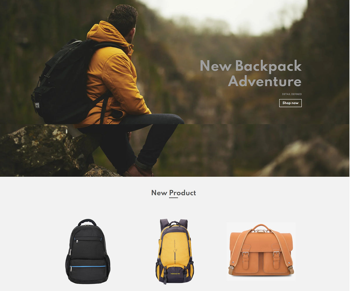 Bags And Backpack Modern Shopify Theme