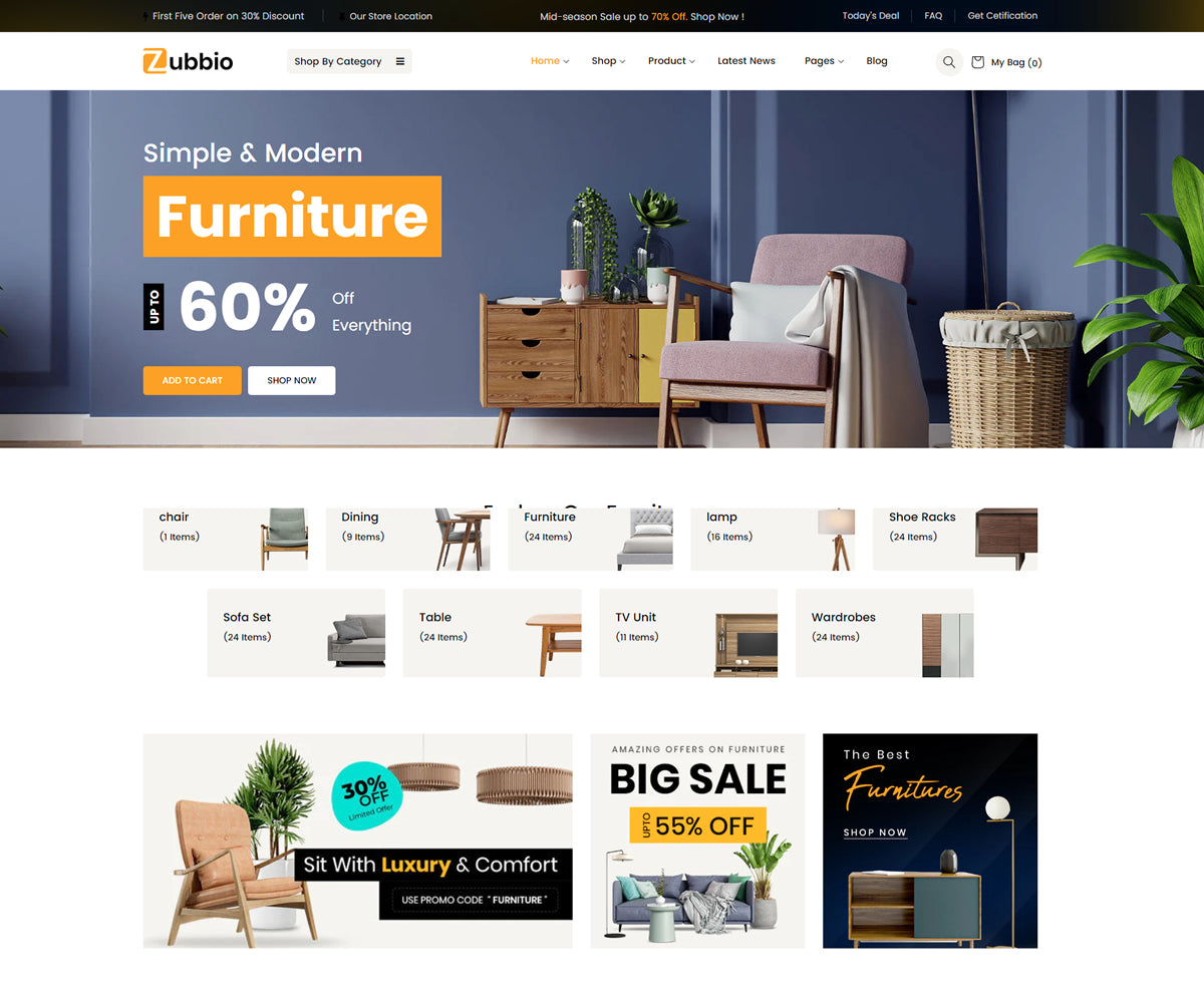 Shopify Furniture Store