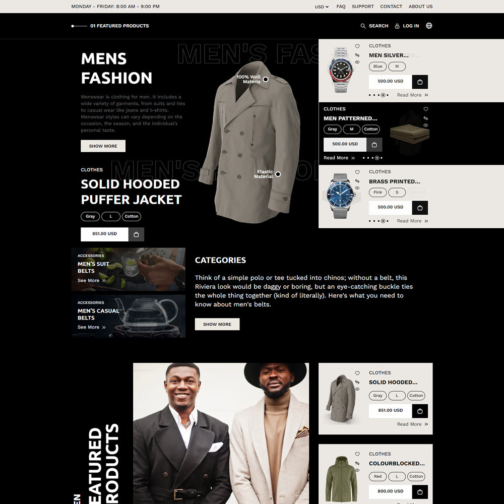 Menswear - Shopify 2.0