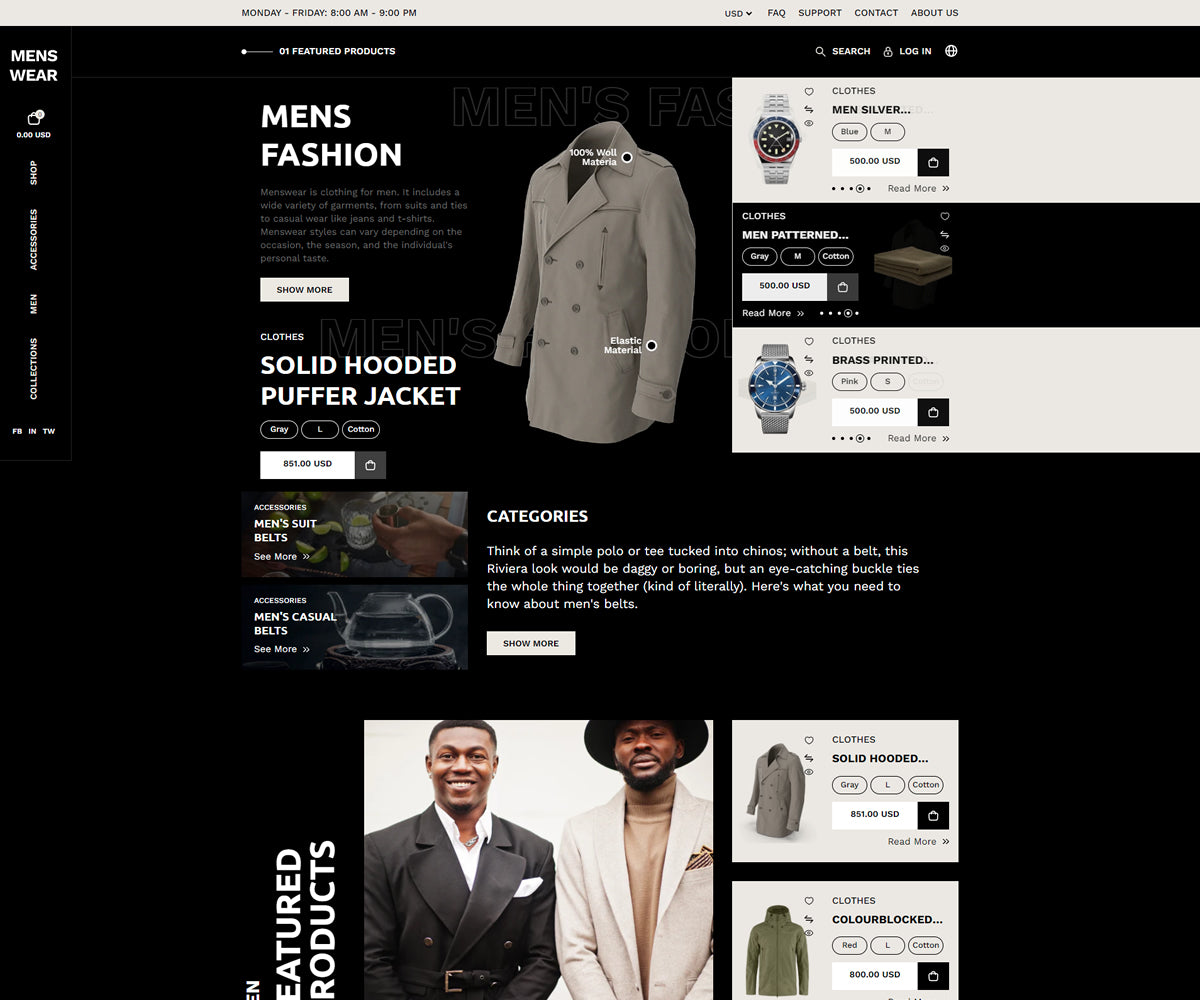 Menswear - Shopify 2.0