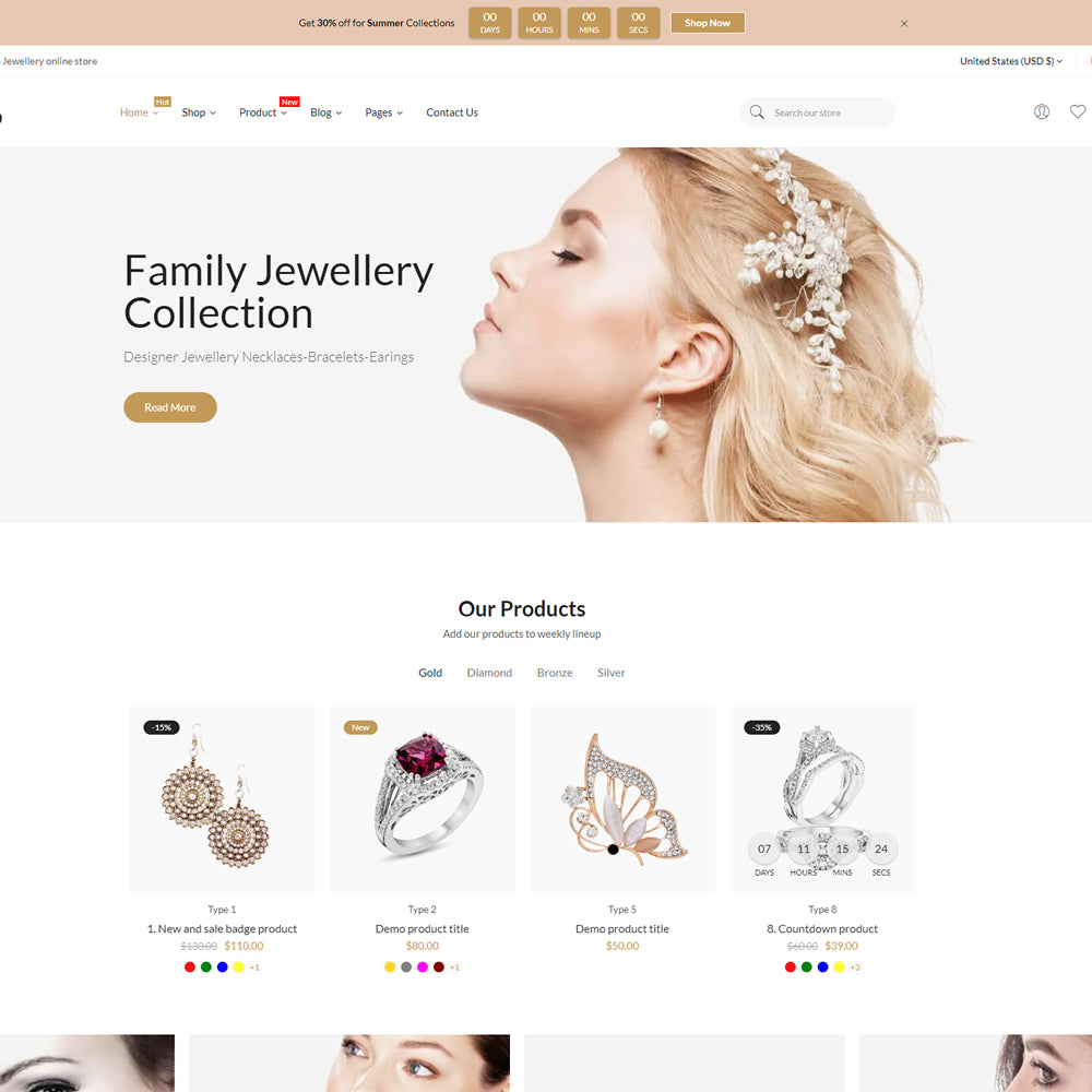 Corano - Jewelry Store Shopify Theme