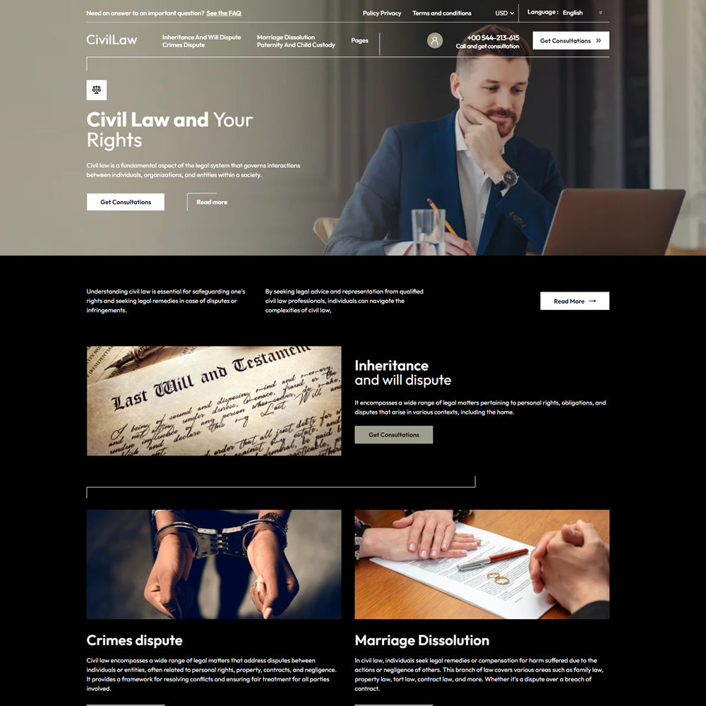 Civil Law - Lawyer Shopify 2.0 Theme