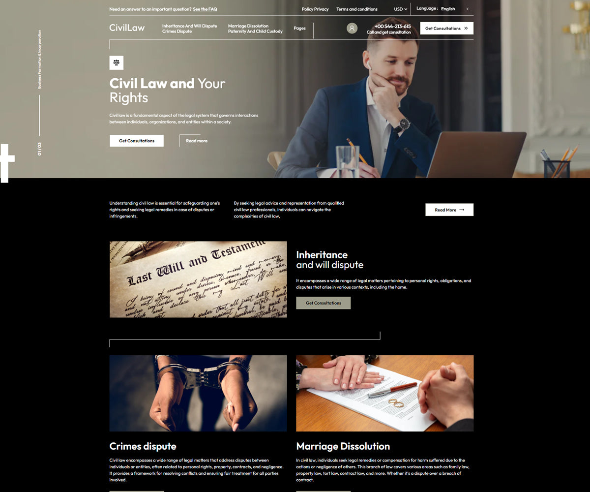 Civil Law - Lawyer Shopify 2.0 Theme